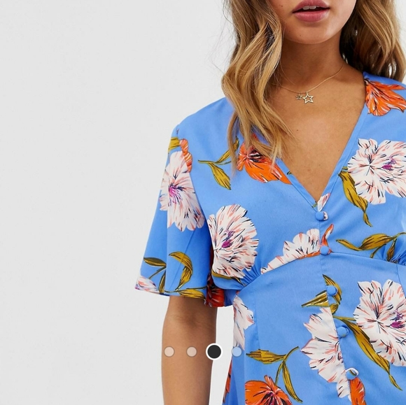 BNWT ASOS Influence tea blouse-plus size - Picture 3 of 8